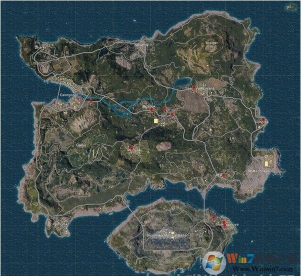 绝地求生大逃杀吃鸡汽车分布图 最易刷新汽车的地址