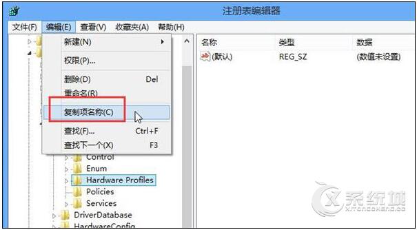 Windows 10纯净版下复制注册表路径的方法