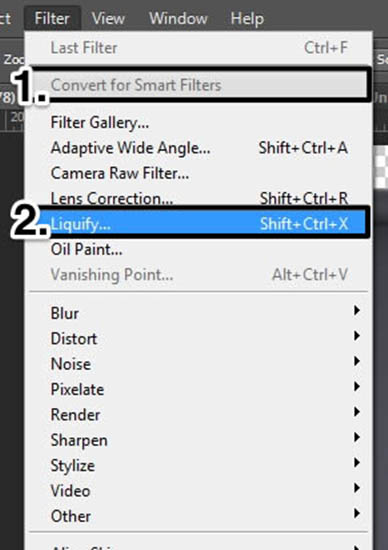 Photoshop CC 2019液化变形把照片转漫画成效（PS）课程