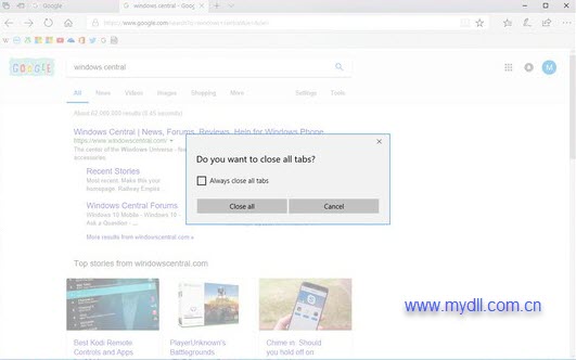 怎么样恢复Microsoft Edge提示关闭所有标签页