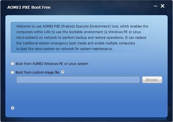 AOMEI PXE Boot Free(PXE系统维护工具)v1.5绿色纯净版