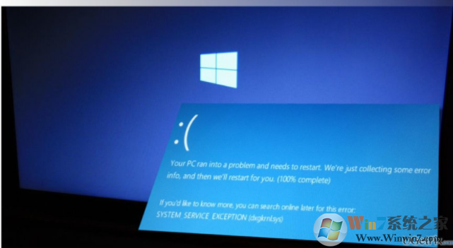 Windows 10系统蓝屏提示system service exception (Dxgkrnl.sys)没办法进入系统的解决方案