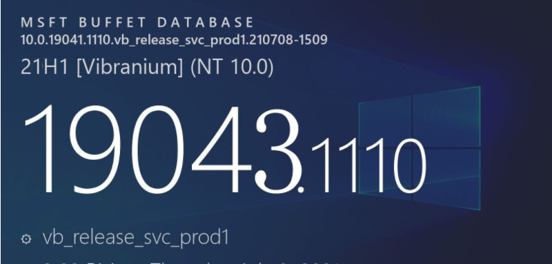 MSDN 64位 Win10 21H1 19043.1110原版系统下载