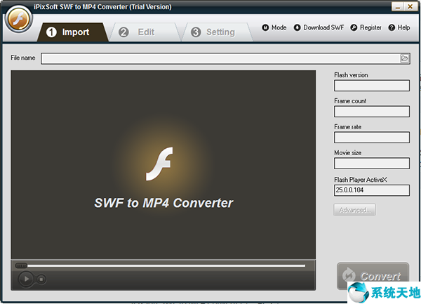 iPixSoft SWF to MP4 Converter《SWF视频转换软件》 官方版v4.3.0