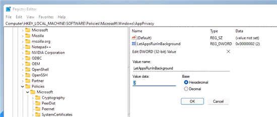 Windows 11如何禁用后台管理系统运行？Windows 11禁用后台管理系统运行的办法